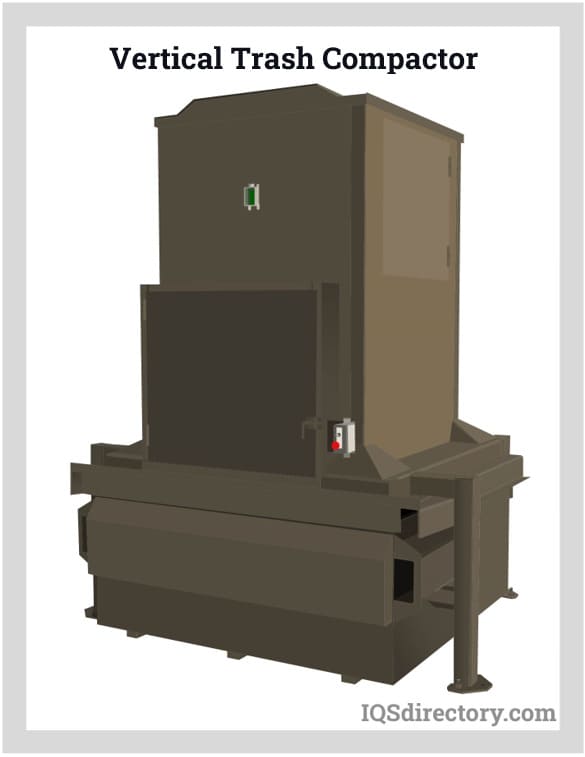 vertical trash compactor